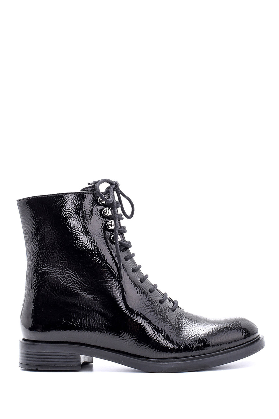 Women's Patent Leather Boots 19WFD140816 | Derimod