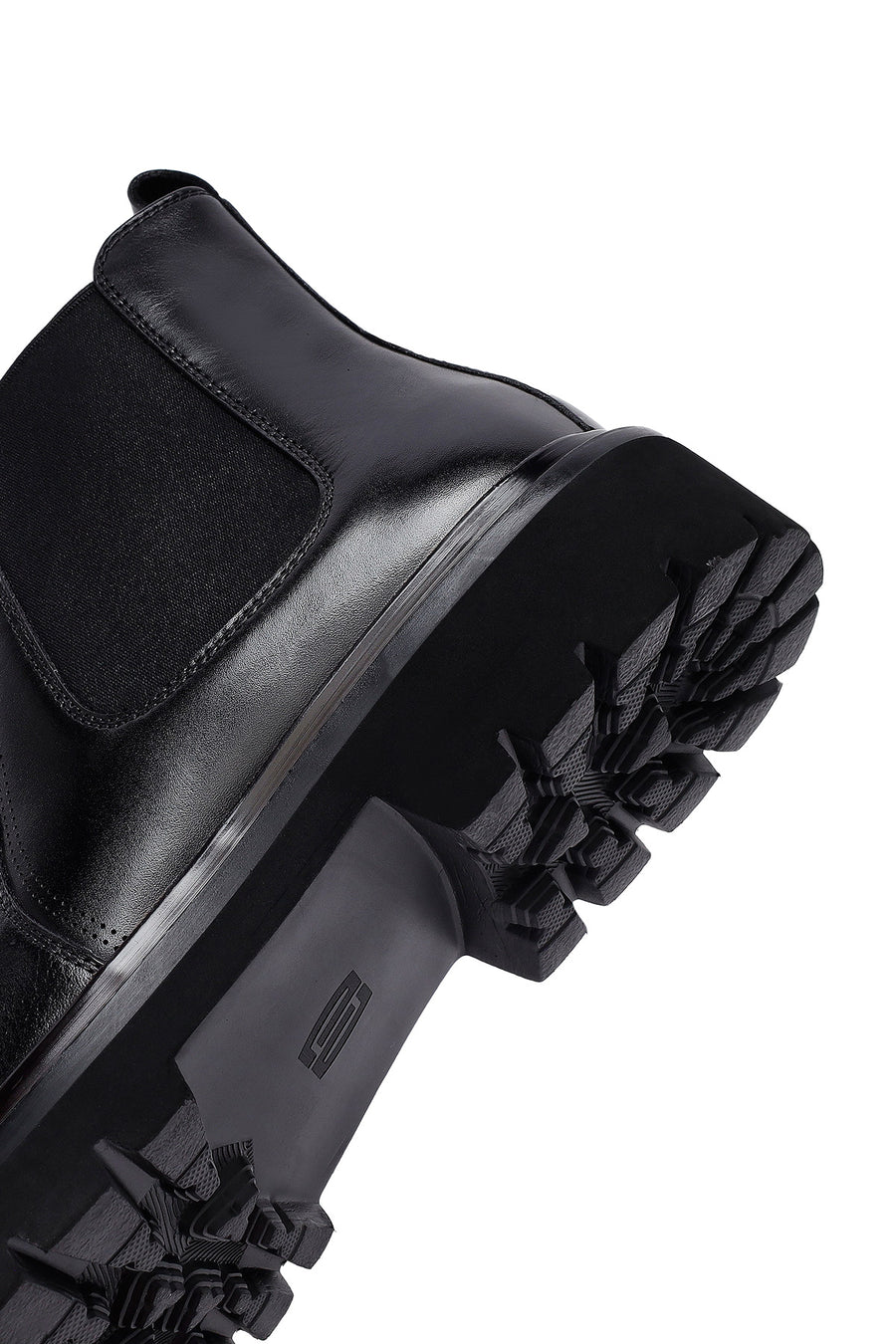 Male Black Leather Chelsea Boots