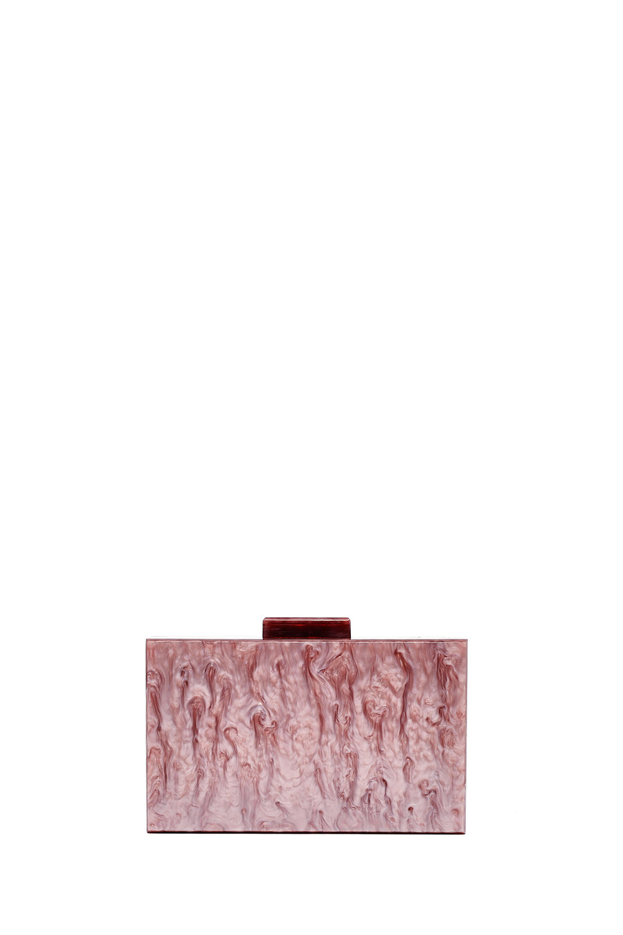 Women's Pink Long Chain Strap Mini Evening Box Bag