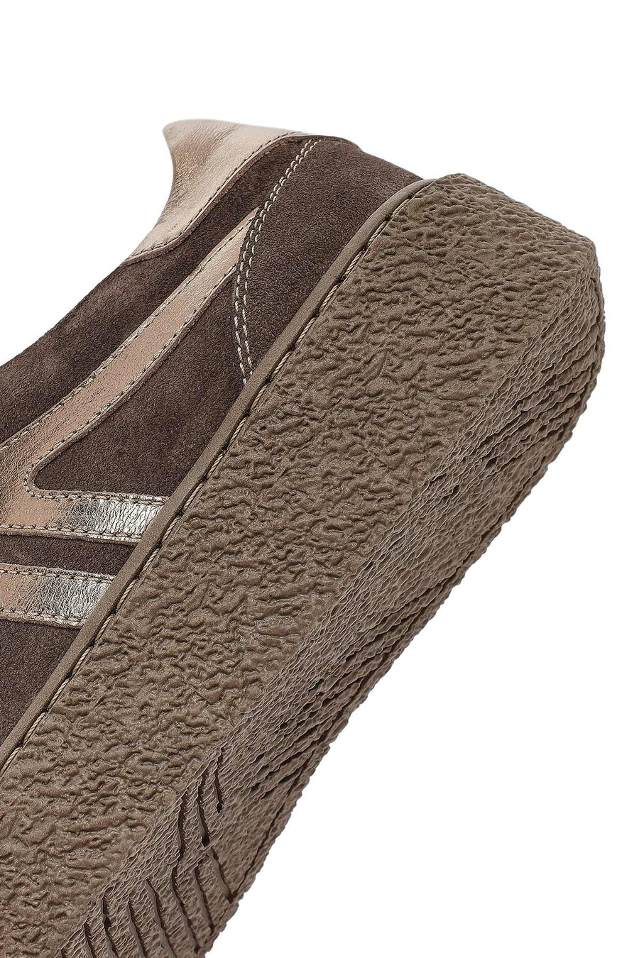 Kadın Vizon Bağcıklı Süet Deri Sneaker