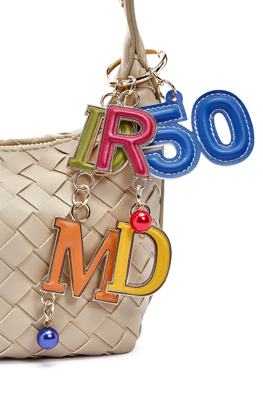 Women's Beige Accessory Knitted Mini Handbag