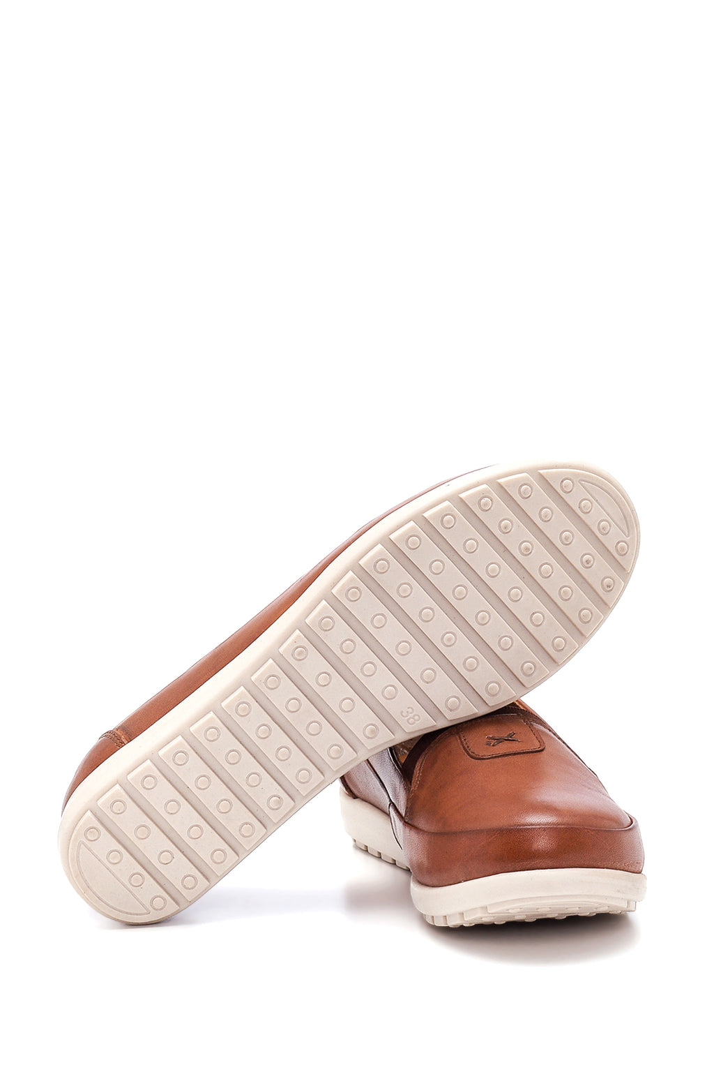 Kadın Taba Deri Comfort Loafer