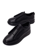 Erkek Siyah Deri Sneaker | Derimod