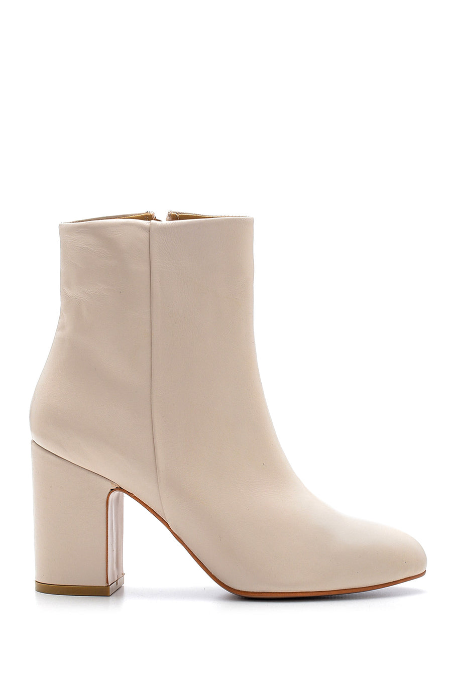 Women's Heeled Leather Boots 19WFD141918 | Derimod