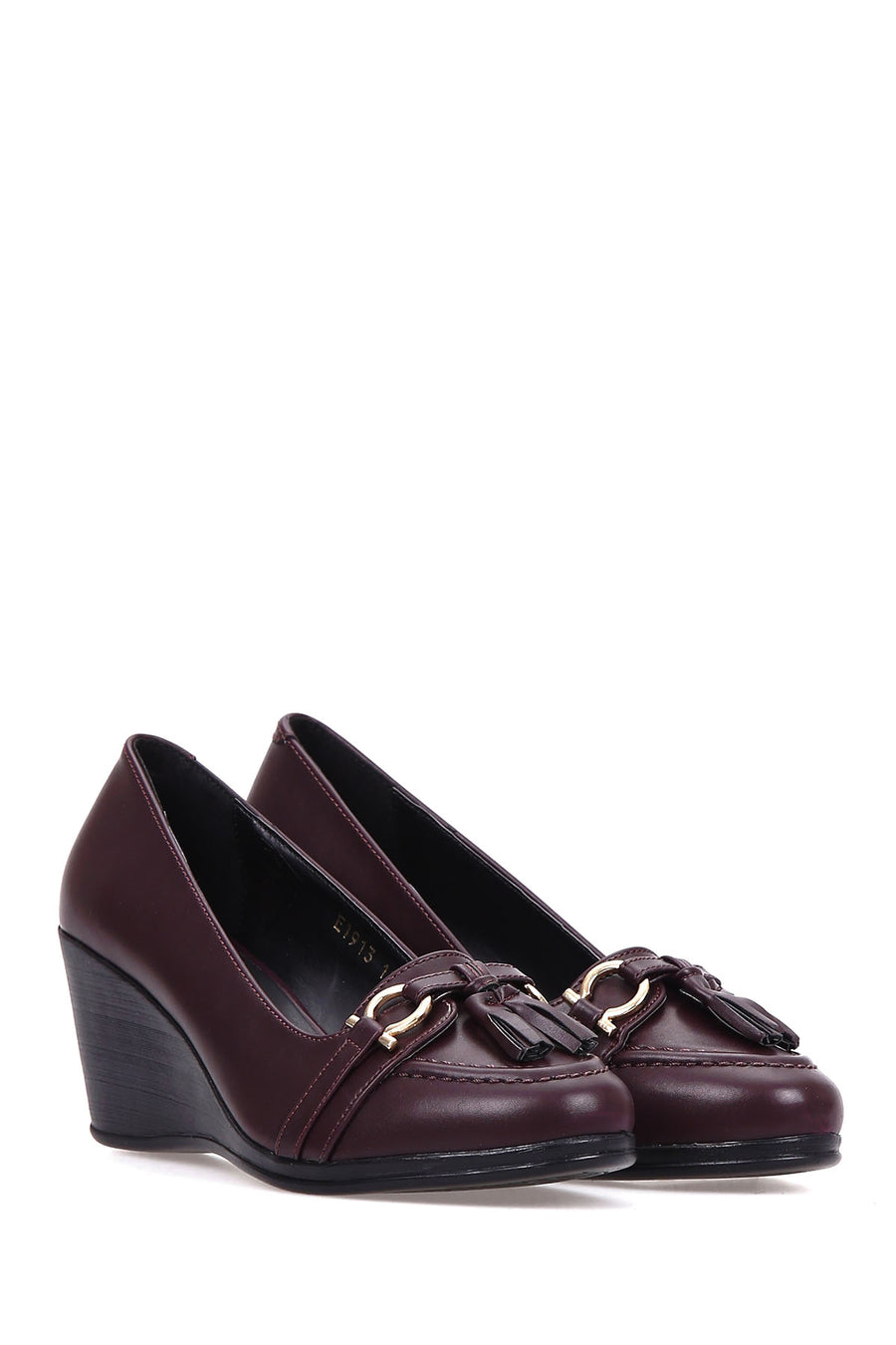 Women's Tassel Detailed Wedge Heeled Shoes