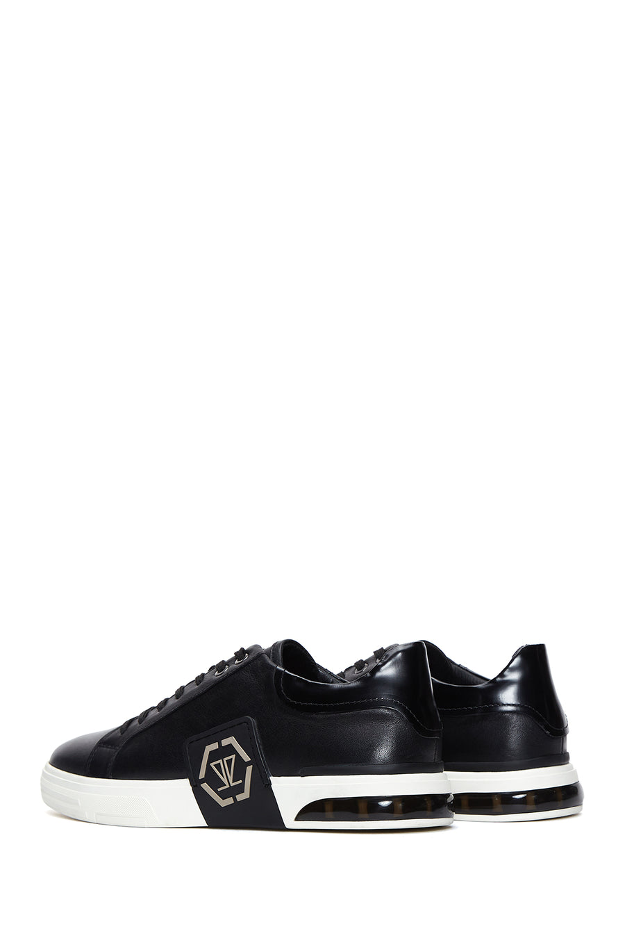 Erkek Siyah Deri Sneaker