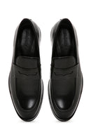 Men's Black Large Size Leather Classic Shoes | Derimod