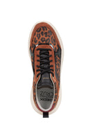 Geox Women's Tan Nebula 2.0 X Lace-Up Chunky Sole Sneaker | Derimod