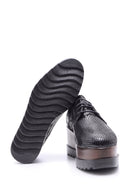 Women's Snakeskin Patterned High-Sole Shoes | Derimod