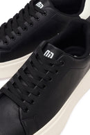 Erkek Siyah Bağcıklı Kalın Tabanlı Sneaker | Derimod