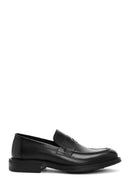 Erkek Siyah Deri Klasik Loafer | Derimod