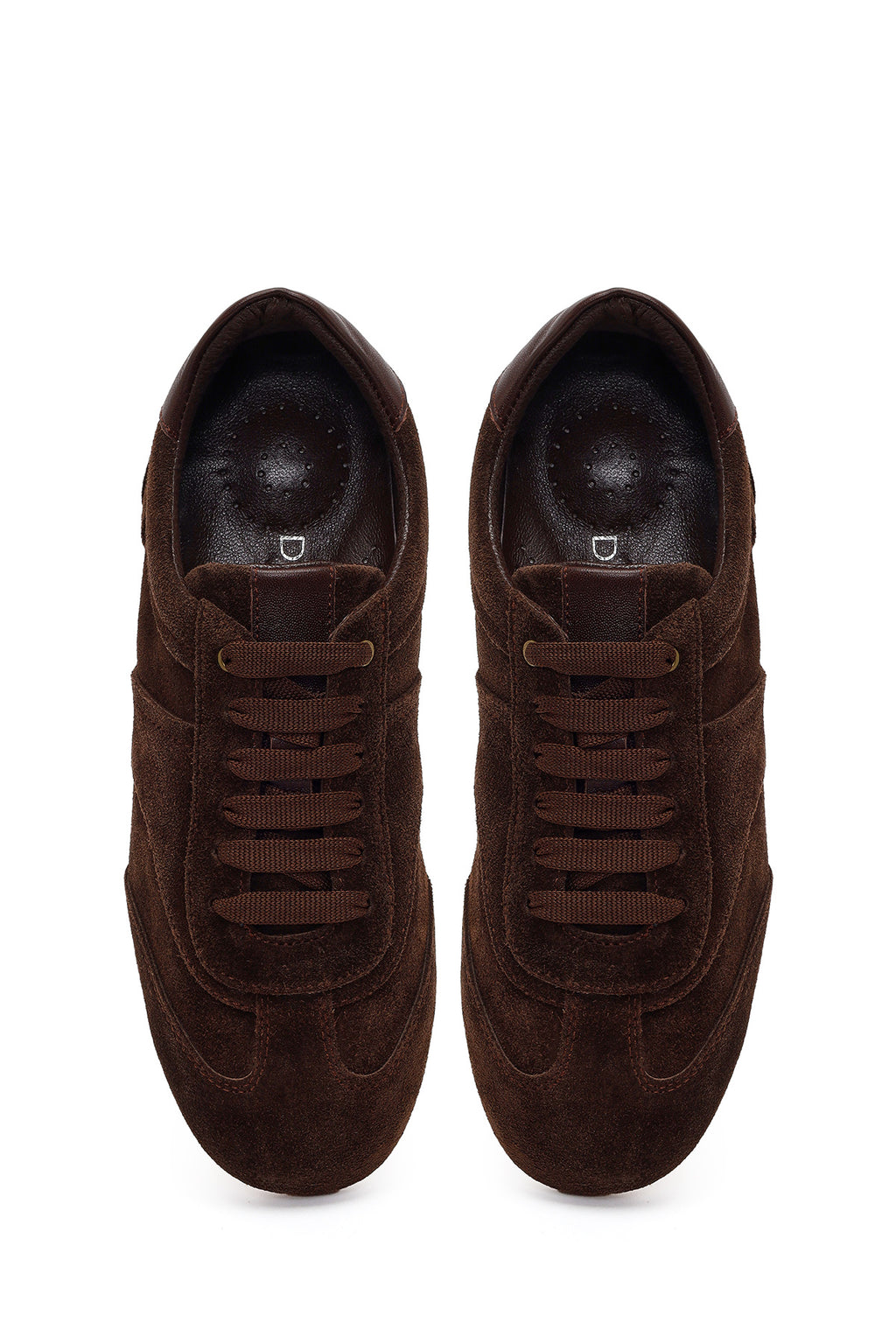 Kadın Kahverengi Bağcıklı Süet Deri Sneaker