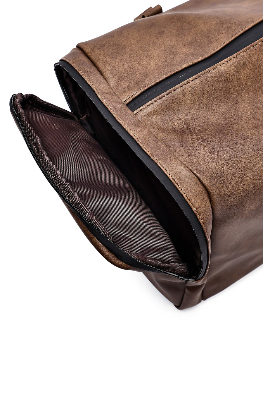 Men's Brown Long Strap Travel Bag