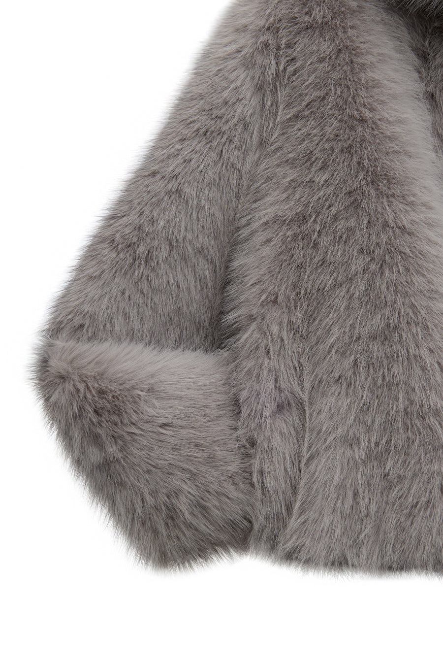 Dallas Women's Gray Shirt Collar Teddy Coat