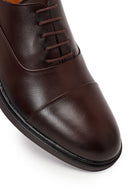 Male Brown Lace-up Leather Casual Shoes | Derimod