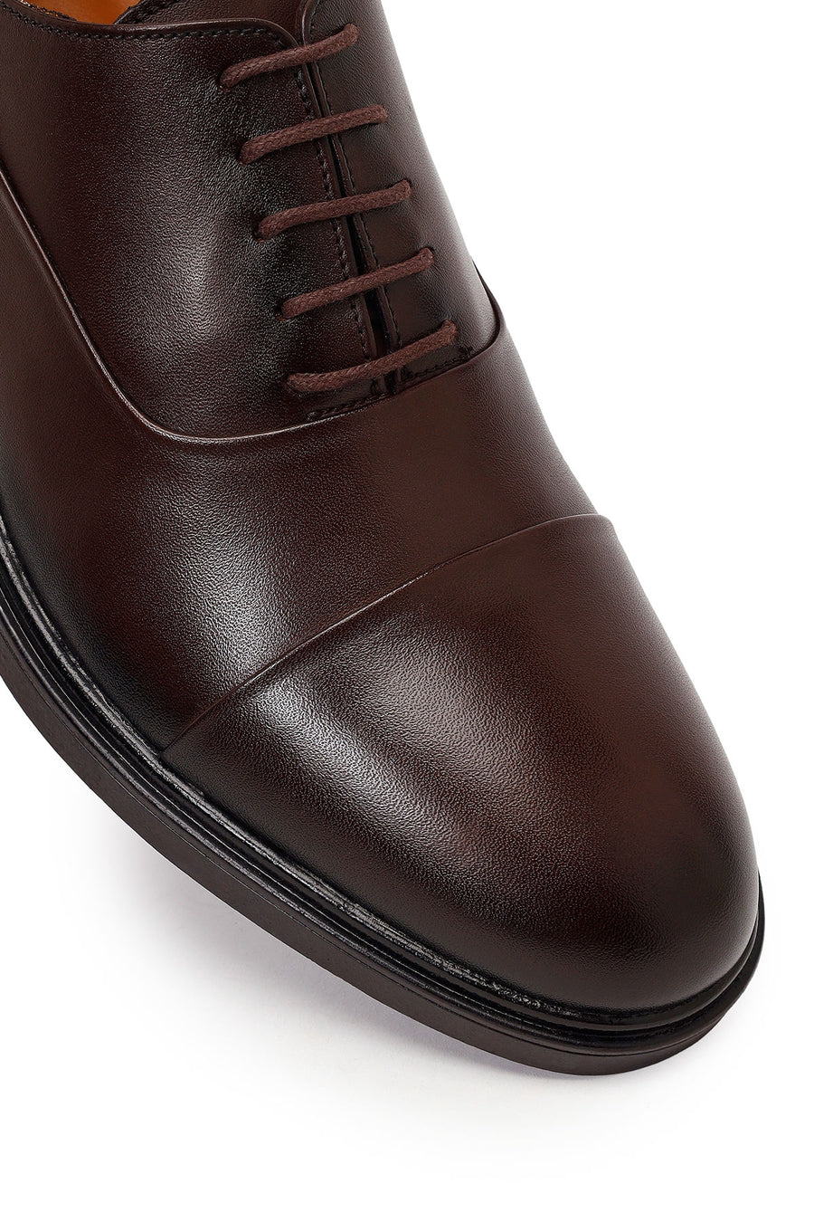 Male Brown Lace-up Leather Casual Shoes