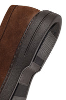 Male Brown Lace-Up Chunky-Soled Nubuck Leather Casual Shoes | Derimod