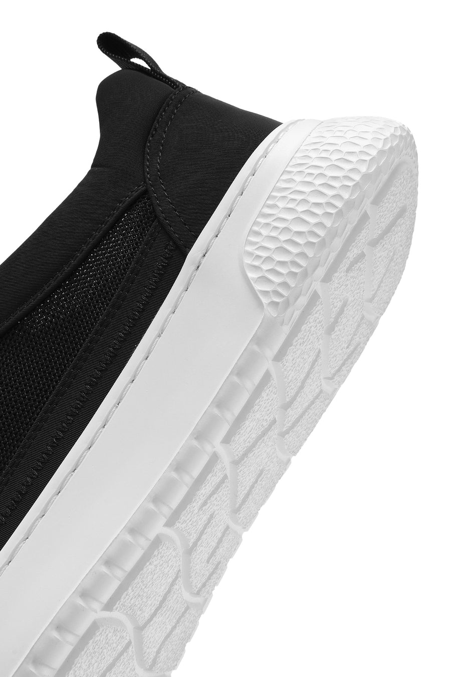 Men's Black Lace-Up Thick Sole Sneaker
