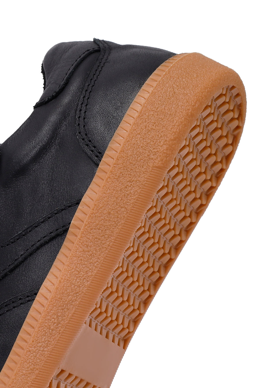 Kadın Siyah Bağcıklı Deri Sneaker