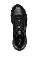 
Geox Women's Black Lace-Up Thick Sole Leather Sneaker
 | Derimod