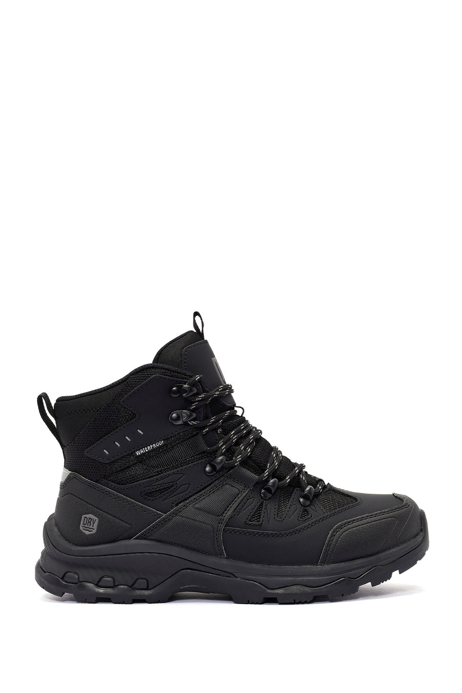 Derimod Dry Erkek Siyah Bağcıklı Waterproof Outdoor Deri Bot 24WFD694414 | Derimod
