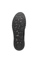 Geox Erkek Siyah U Aerantis A - Tumb Bağcıklı Deri Sneaker | Derimod