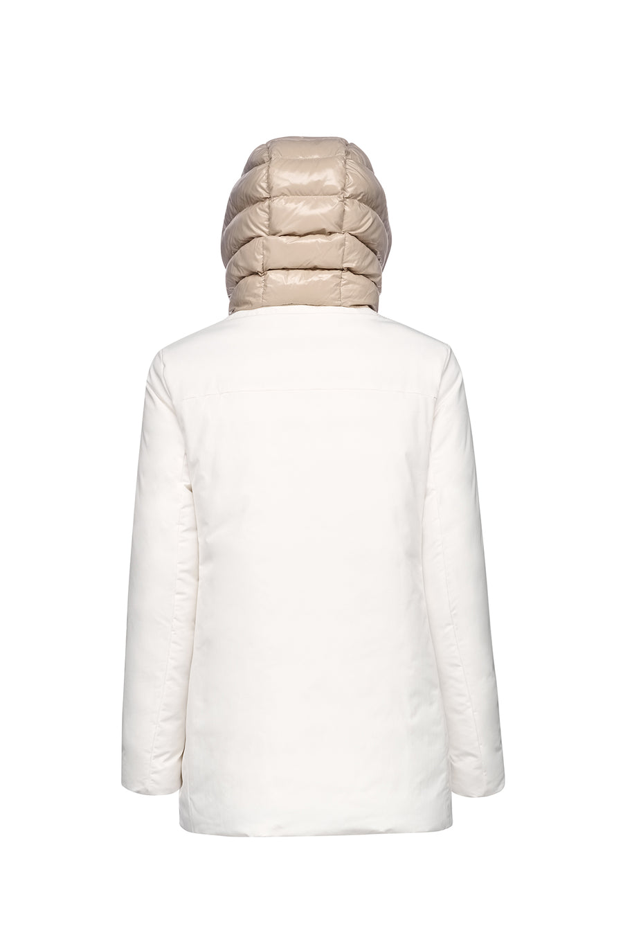 Geox Women's White Spherica Hooded Coat