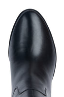 Geox Women's Black Walk Pleasure Leather Plaftorm Heeled Boots | Derimod