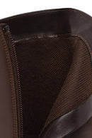 Woman Brown Zip Closure Heeled Boots | Derimod