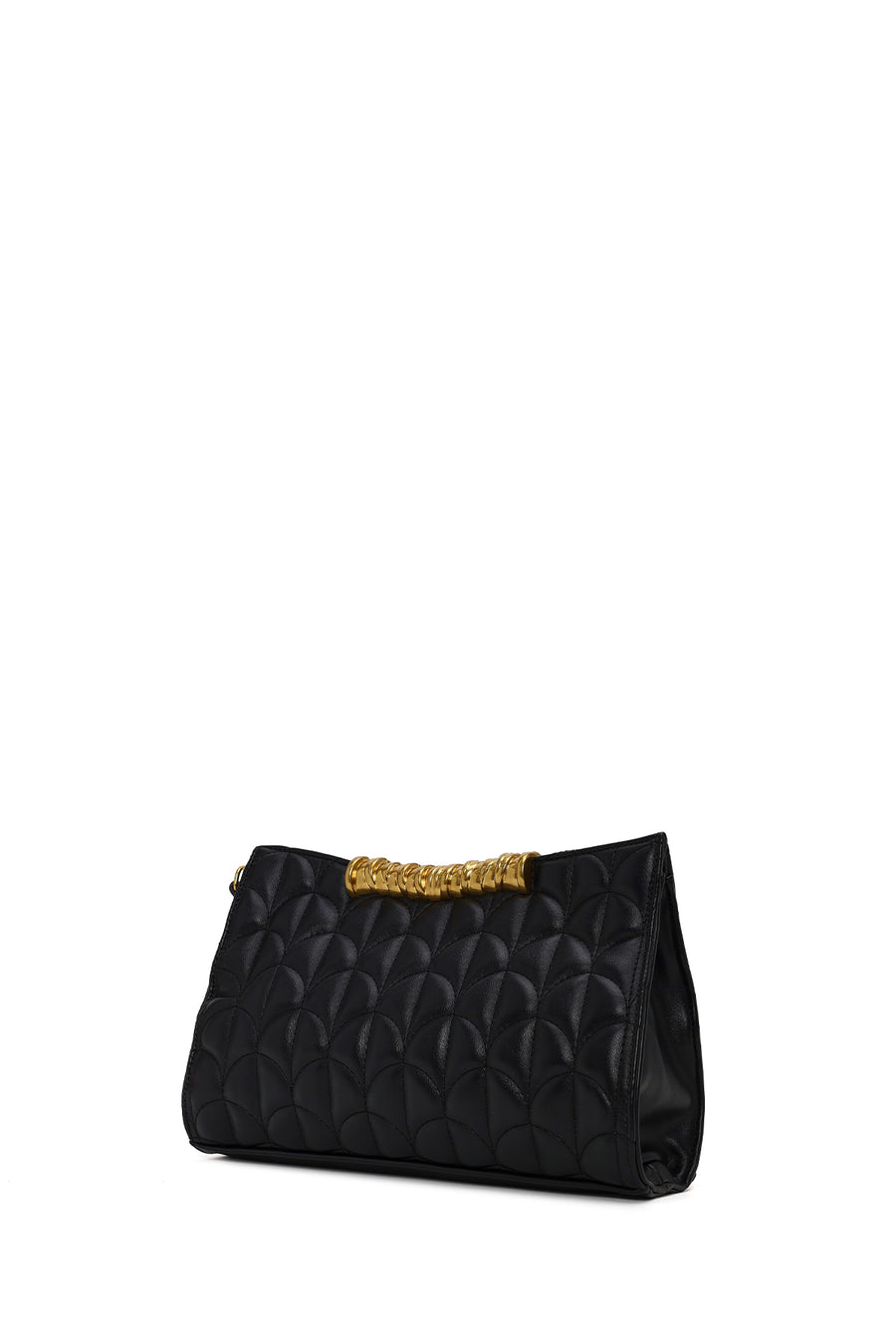 Woman Black Printed Clutch Bag