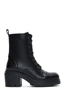 Women's Leather Heeled Boots | Derimod