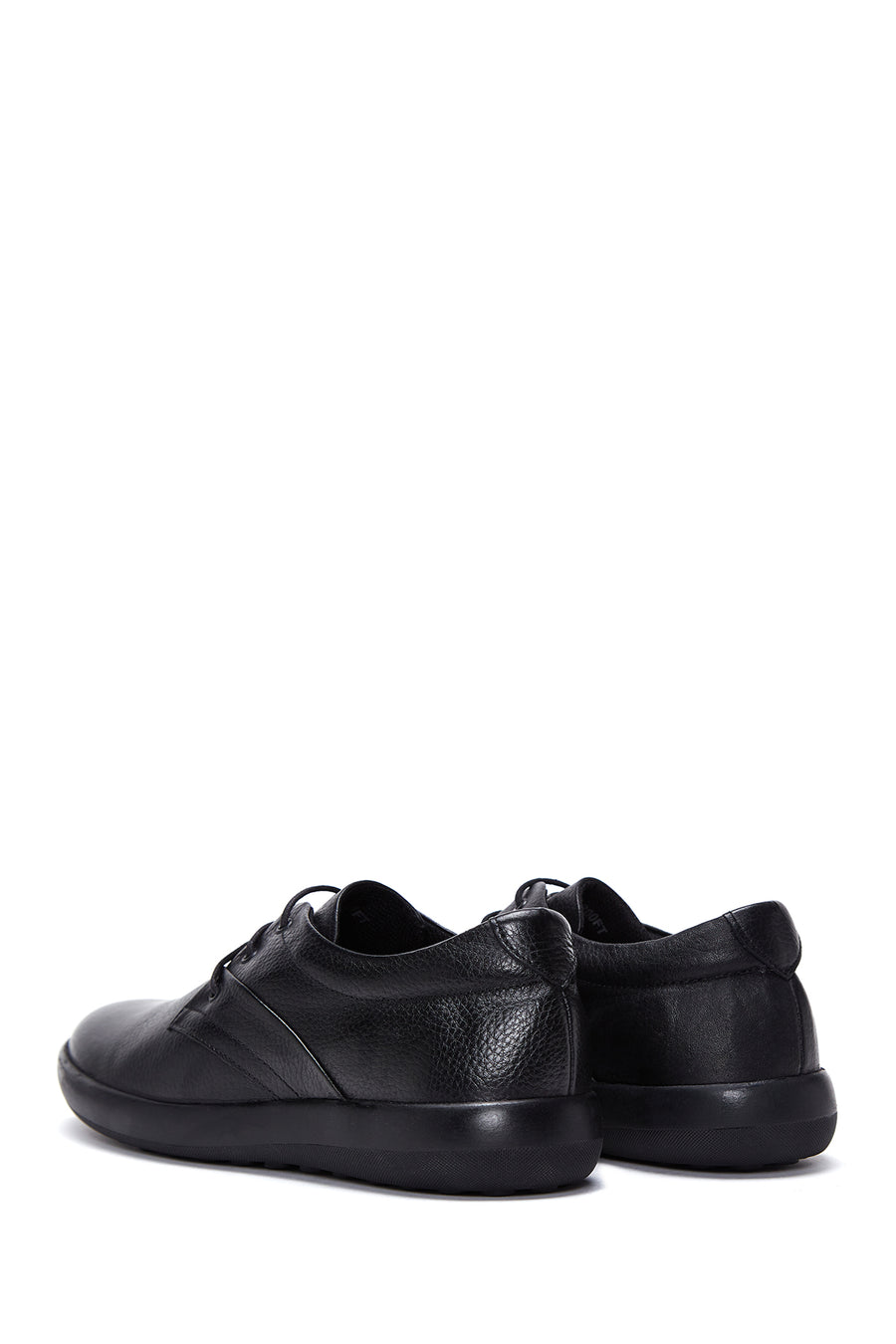 Men's Black Leather Casual Shoes