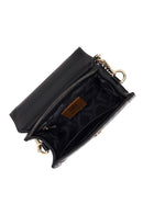 Woman Black Long-Strap Charmed Mini Shoulder Bag | Derimod