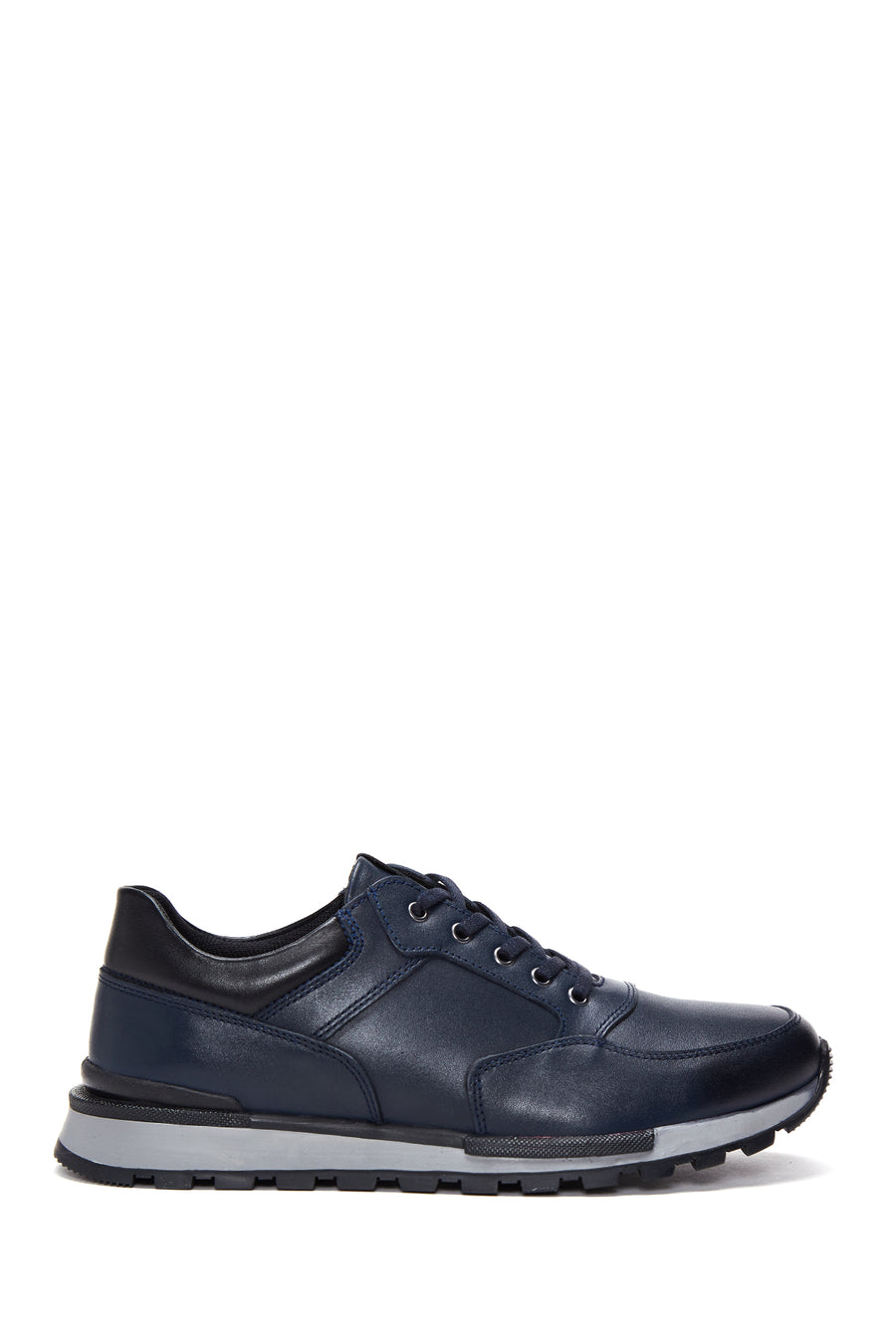 Erkek Lacivert Deri Sneaker 23WFD690318 | Derimod