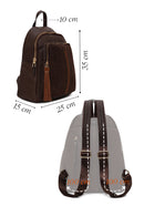 Woman Brown Casual Backpack | Derimod