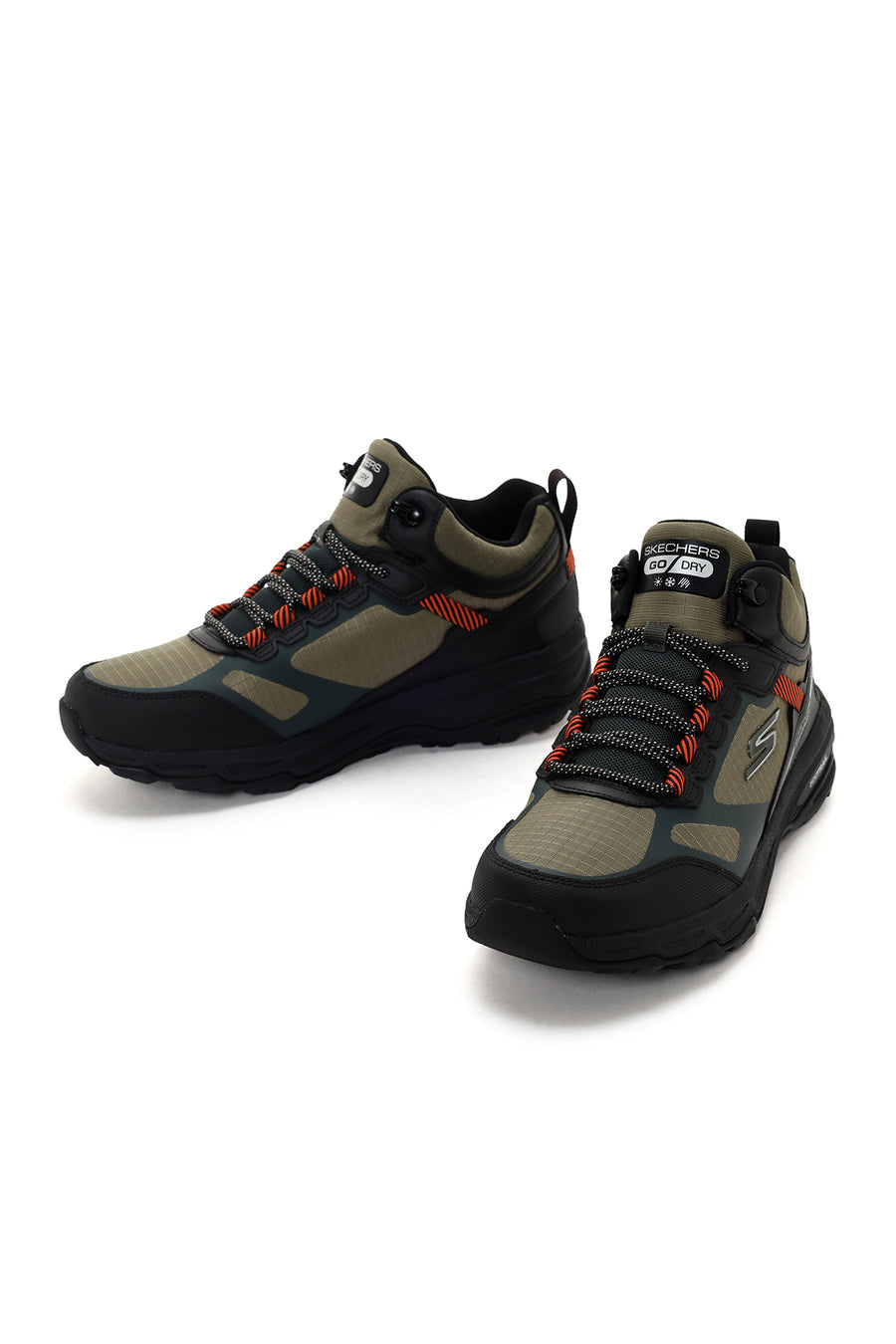 Skechers Men's Khaki Go Run Trail Altitude-Water Thick-Sole Sneaker