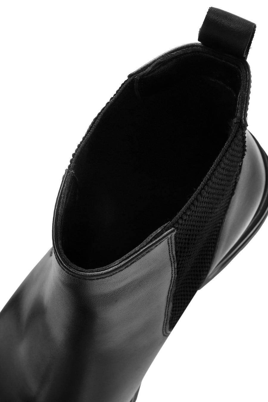 Male Black Leather Chelsea Boots