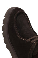 Male Brown Lace-Up Thick-Soled Suede Casual Shoes | Derimod