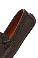 Men's Brown Leather Casual Loafer | Derimod