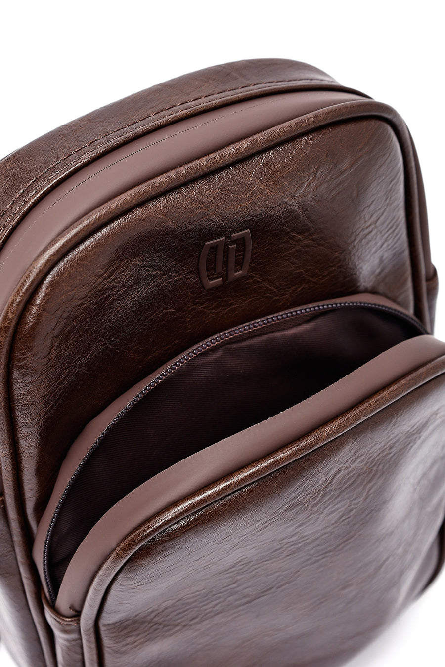 Men's Brown Mini Crossbody Bag