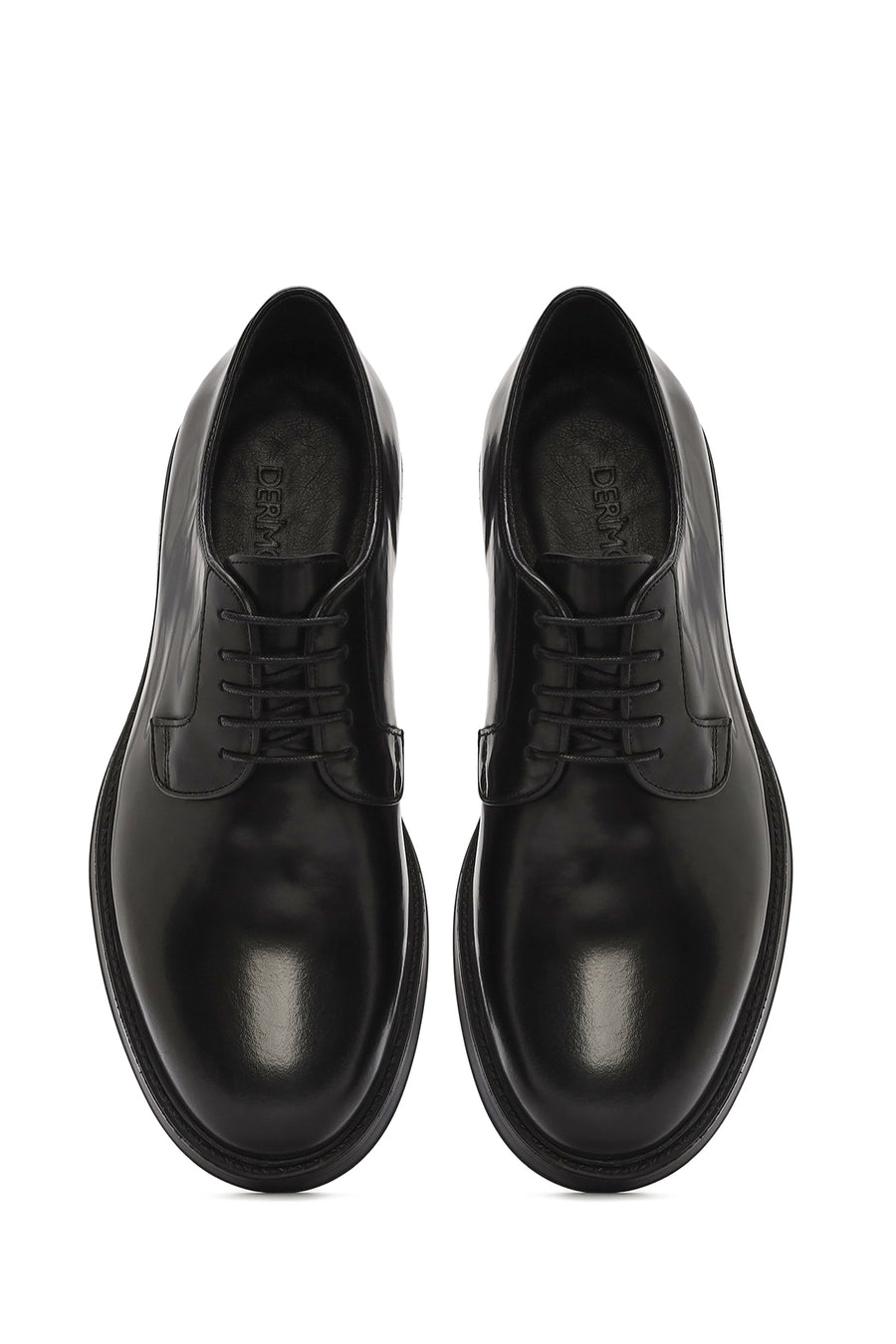 Men's Black Lace-up Leather Casual Shoes