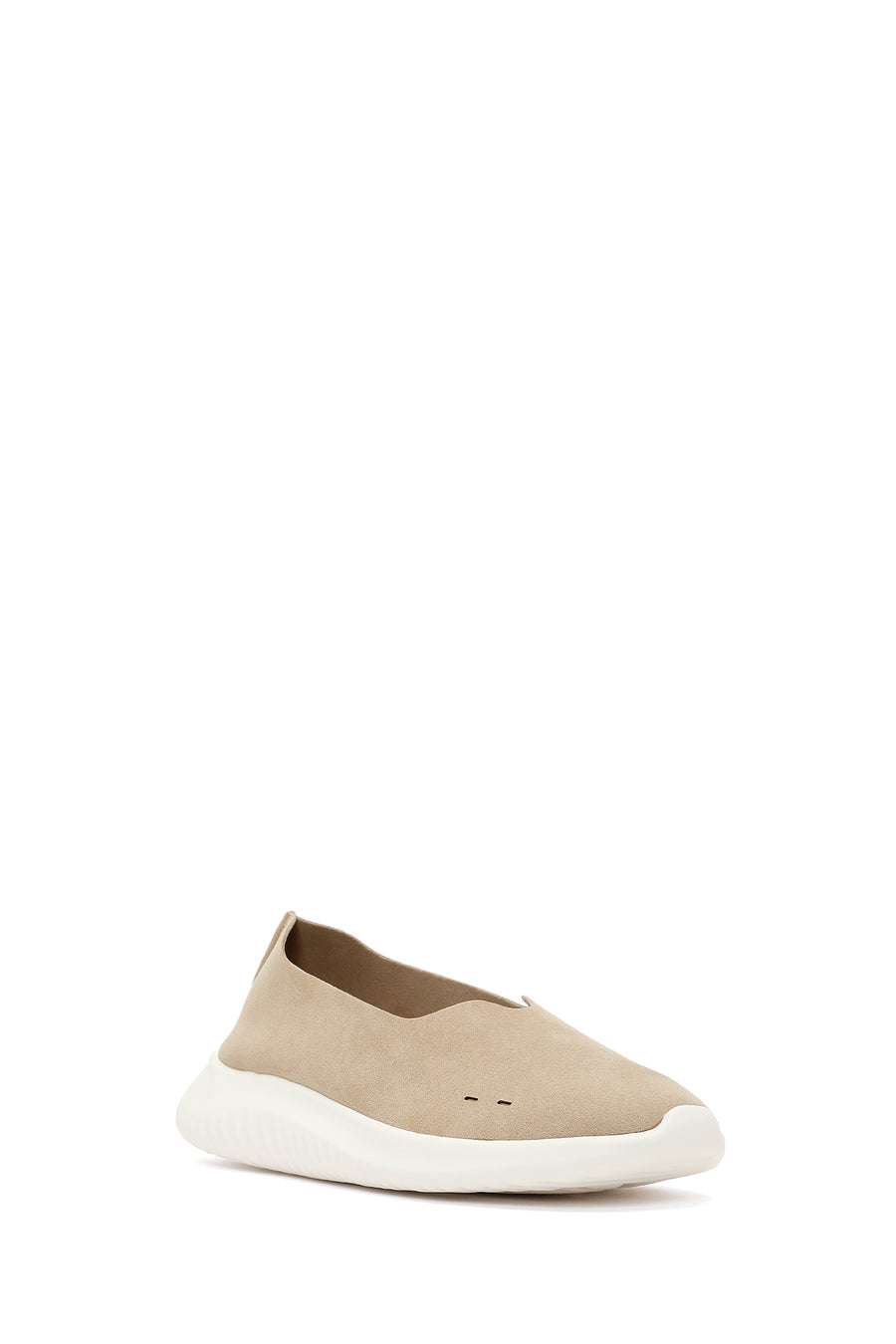 Women's Beige Chunky Suede Shoes