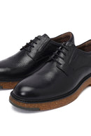 Male Black Lace-up Leather Casual Shoes | Derimod