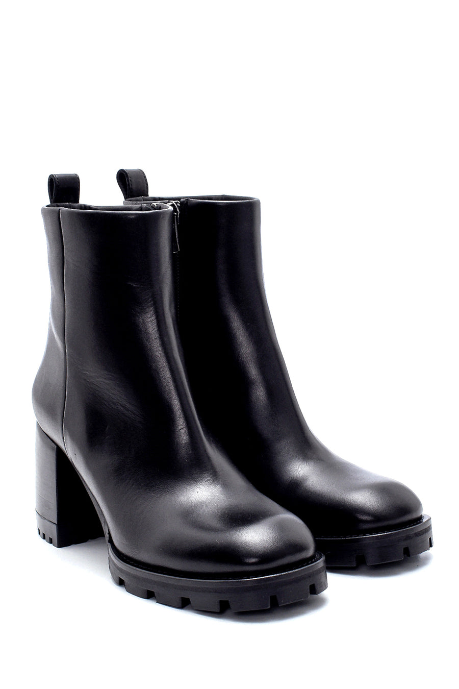 Women's Leather Heeled Boots