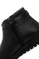 Women's Black Leather Comfort Boots | Derimod