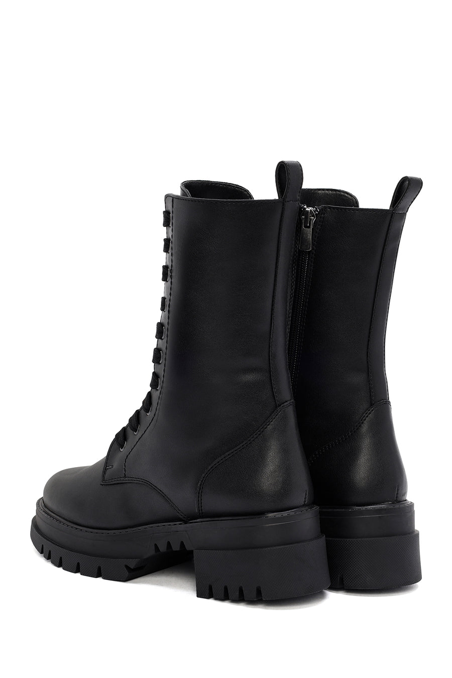 Women's Black Zippered Boots