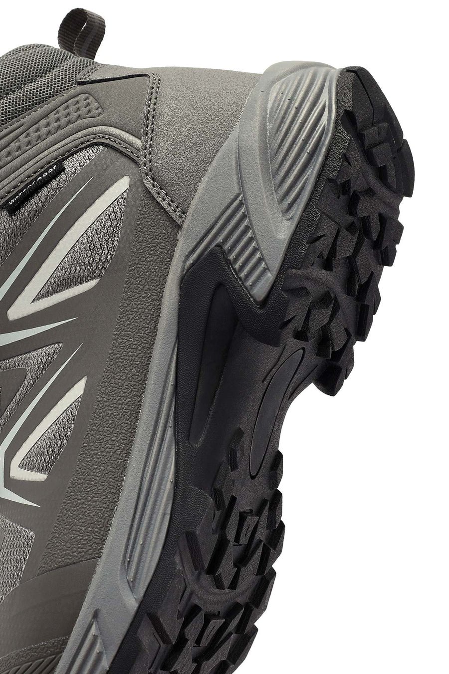 Derimod Dry Men's Grey Laced Waterproof Leather Outdoor Boots