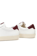 Women's White Lace-Up Leather Sneaker | Derimod