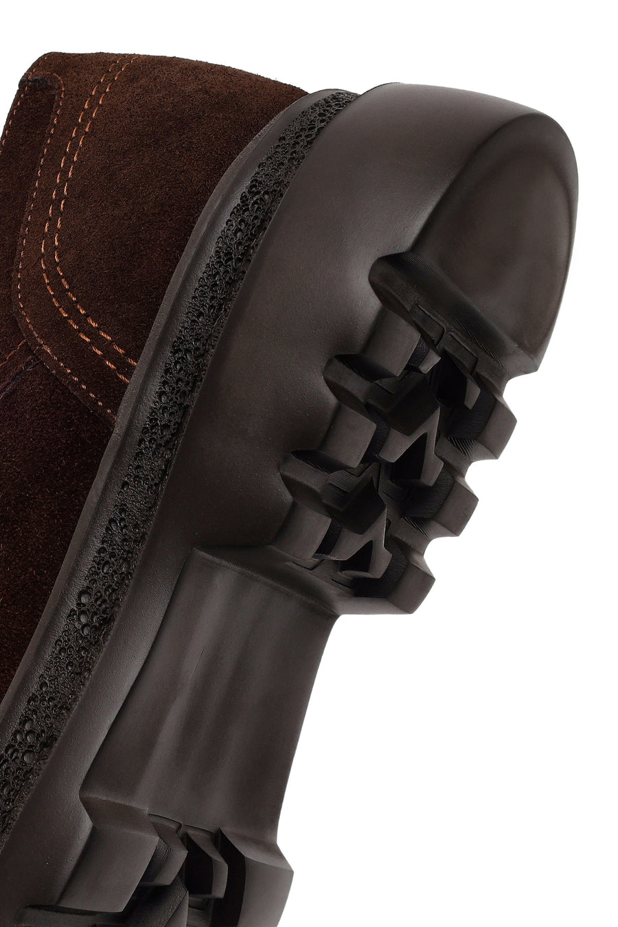 Male Brown Lace-up Suede Casual Shoes