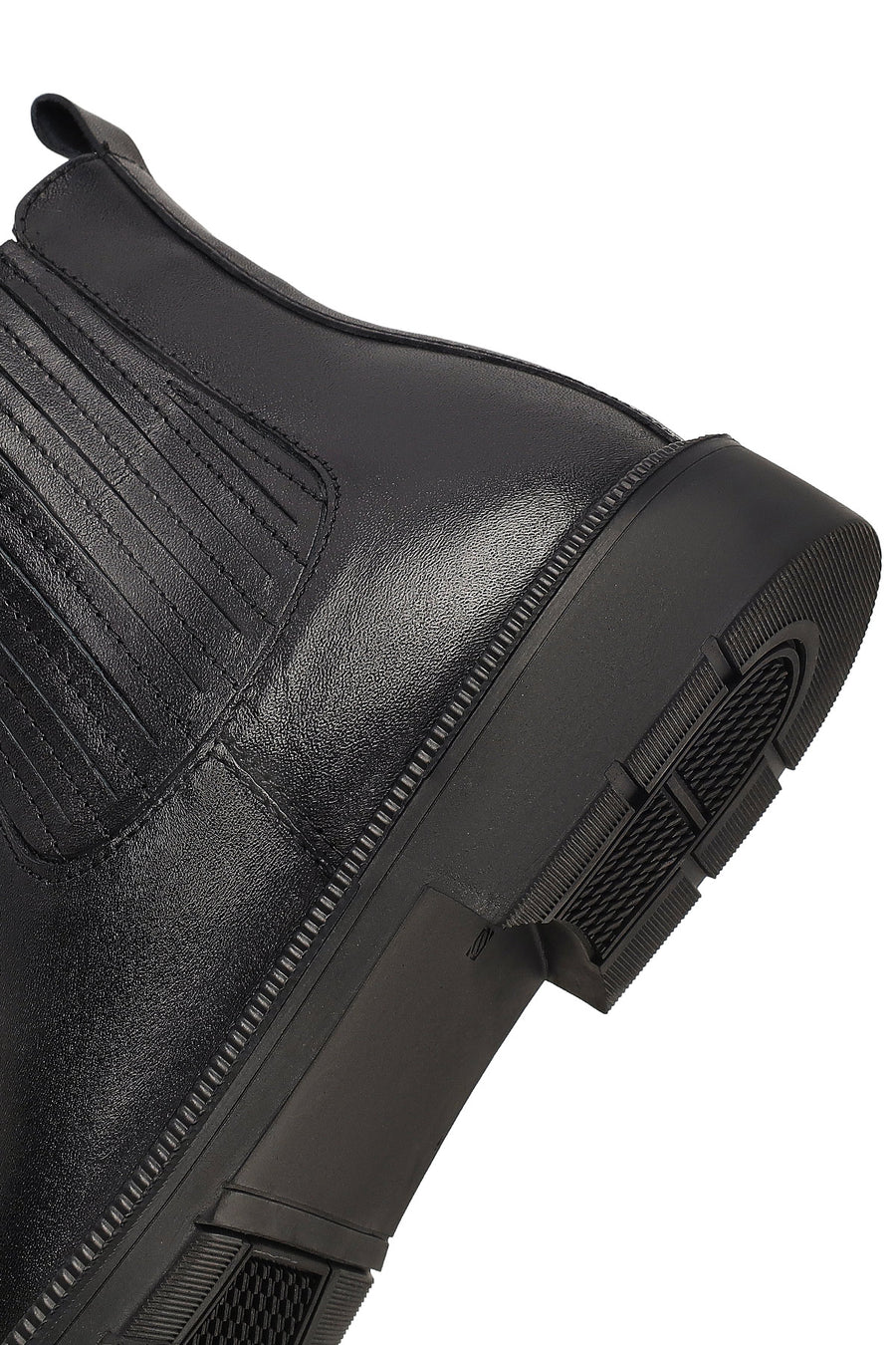 Men's Black Leather Chelsea Boot